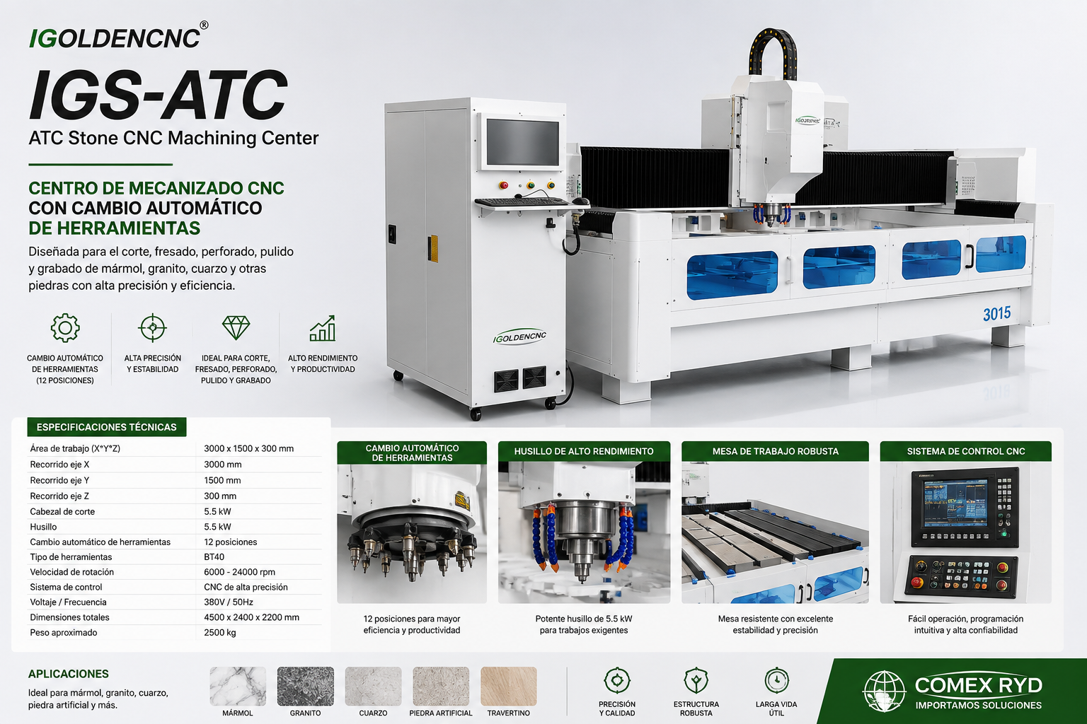 IGS-ATC ATC Stone CNC Machining Center