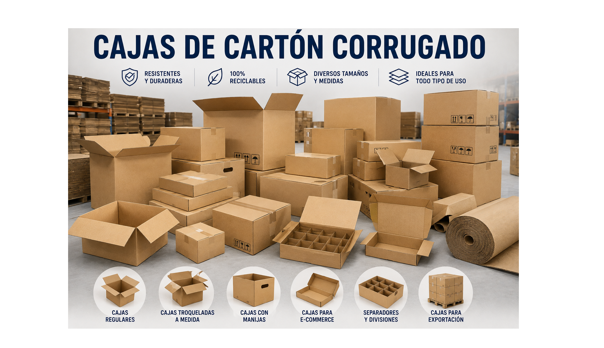 Cajas de cartón corrugado