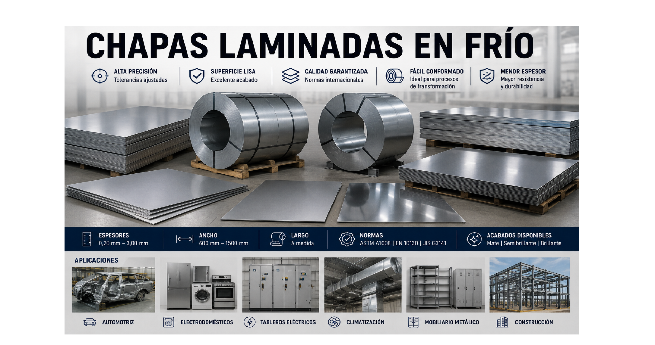 Chapas laminadas en frío