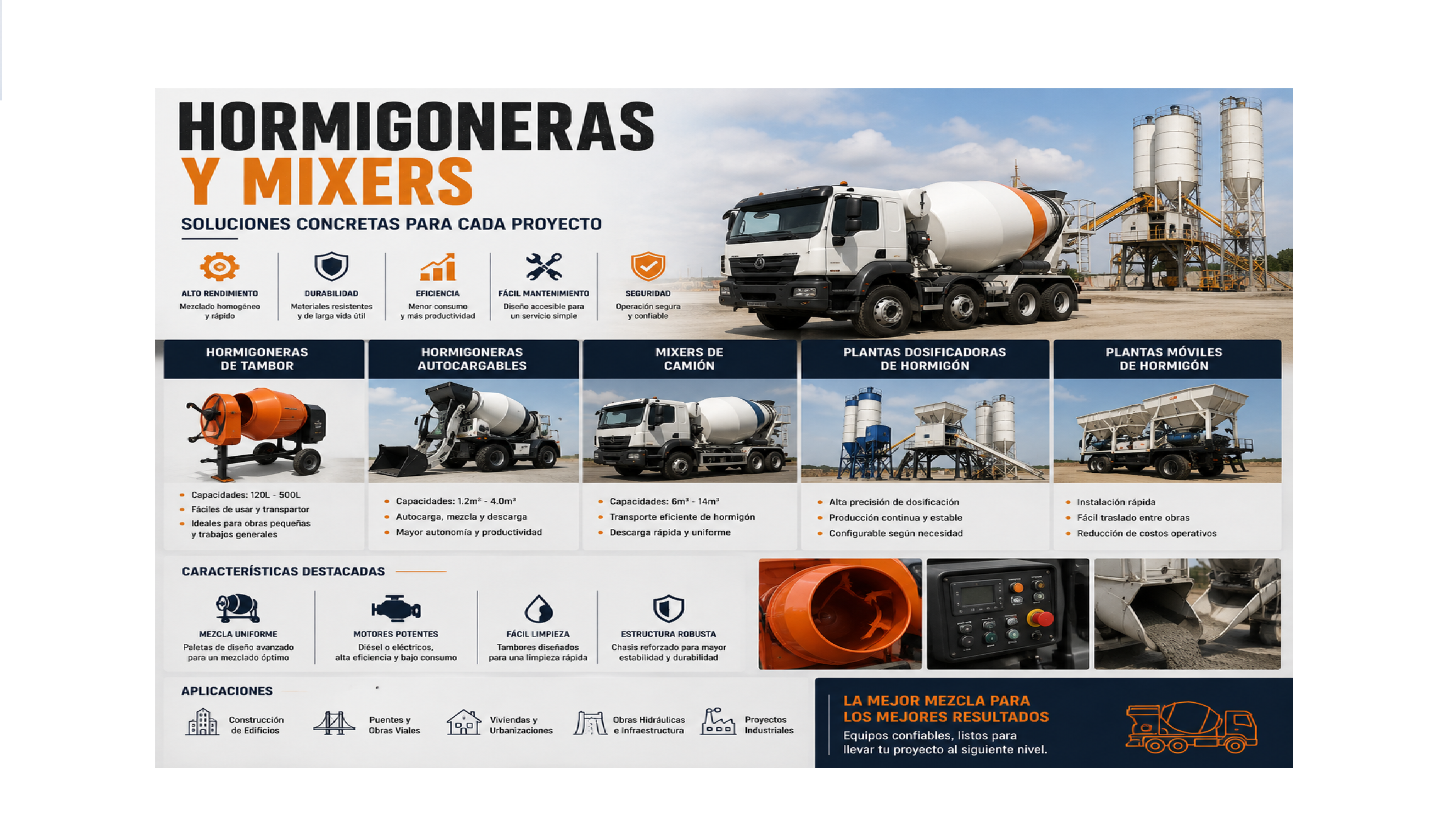 Hormigoneras y mixers
