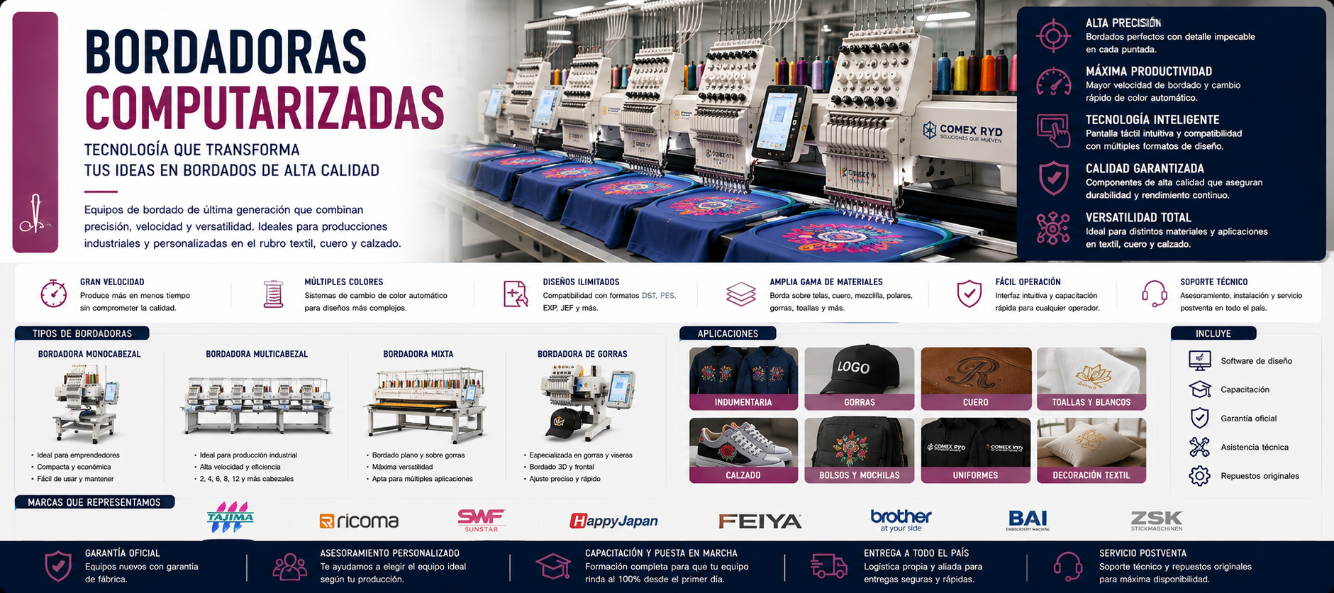 Bordadoras computarizadas