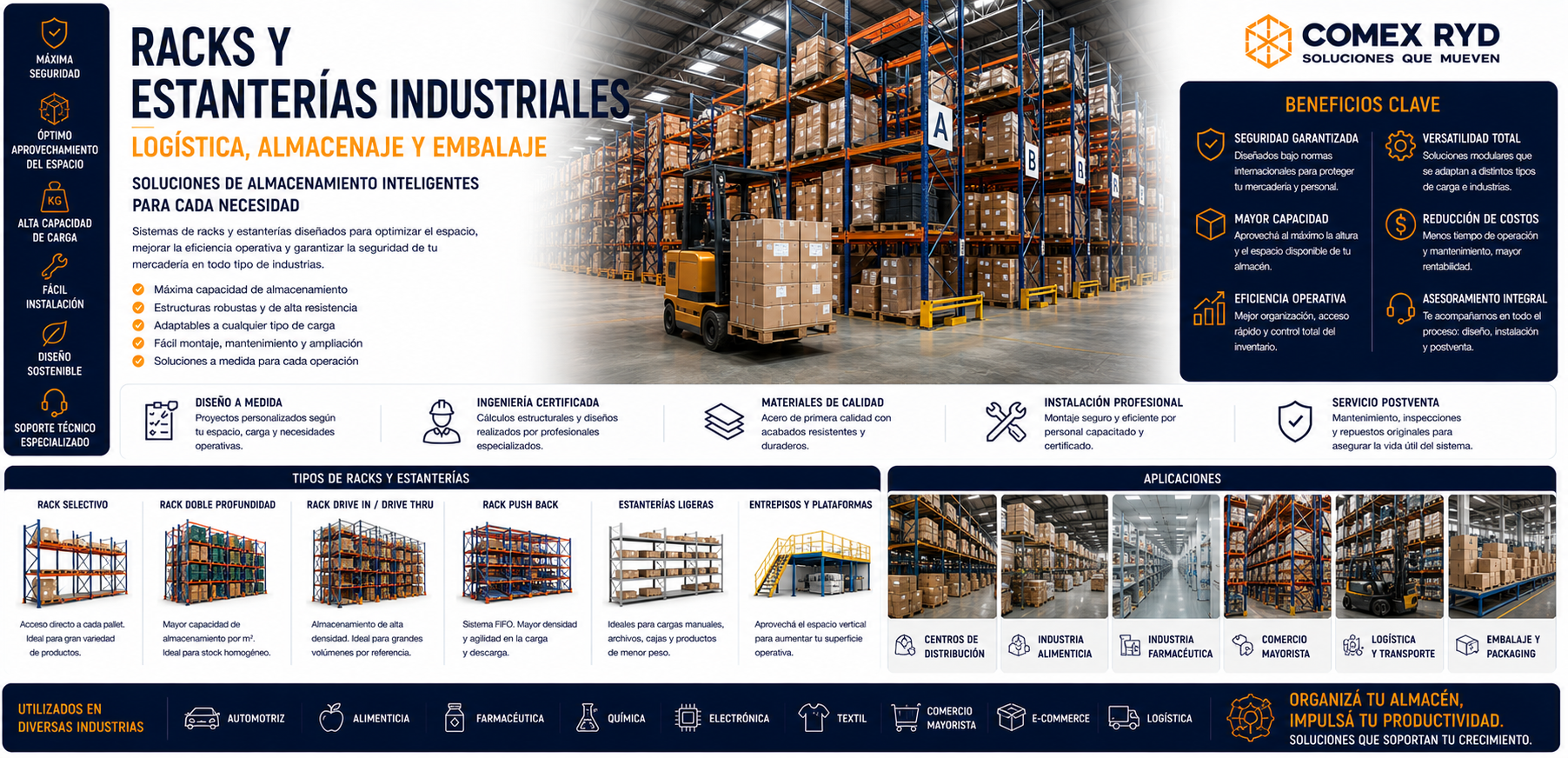Racks y estanterías industriales