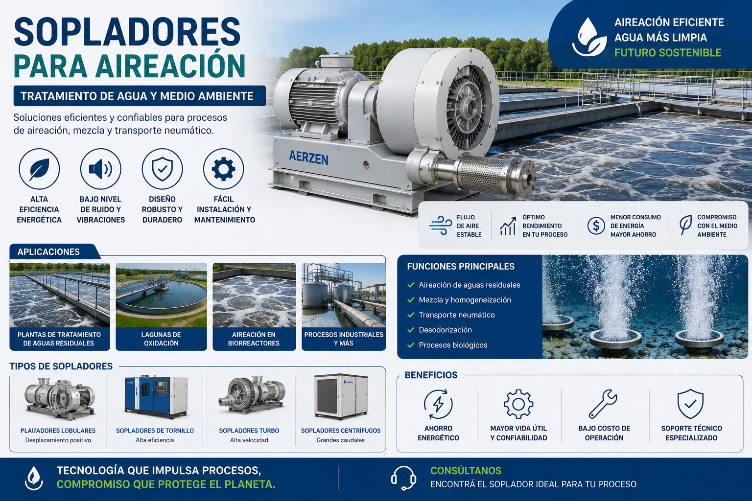Sopladores para aireación