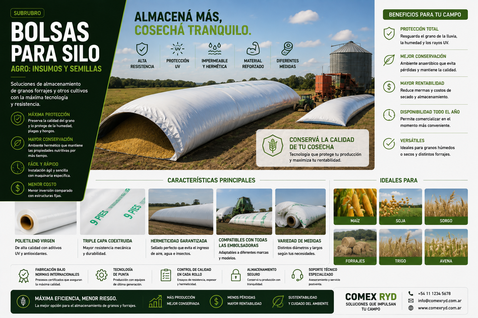 Bolsas para silo