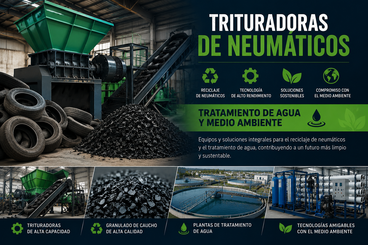 Trituradoras de neumáticos