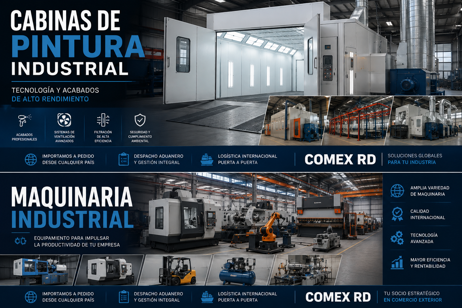 Cabinas de pintura industrial