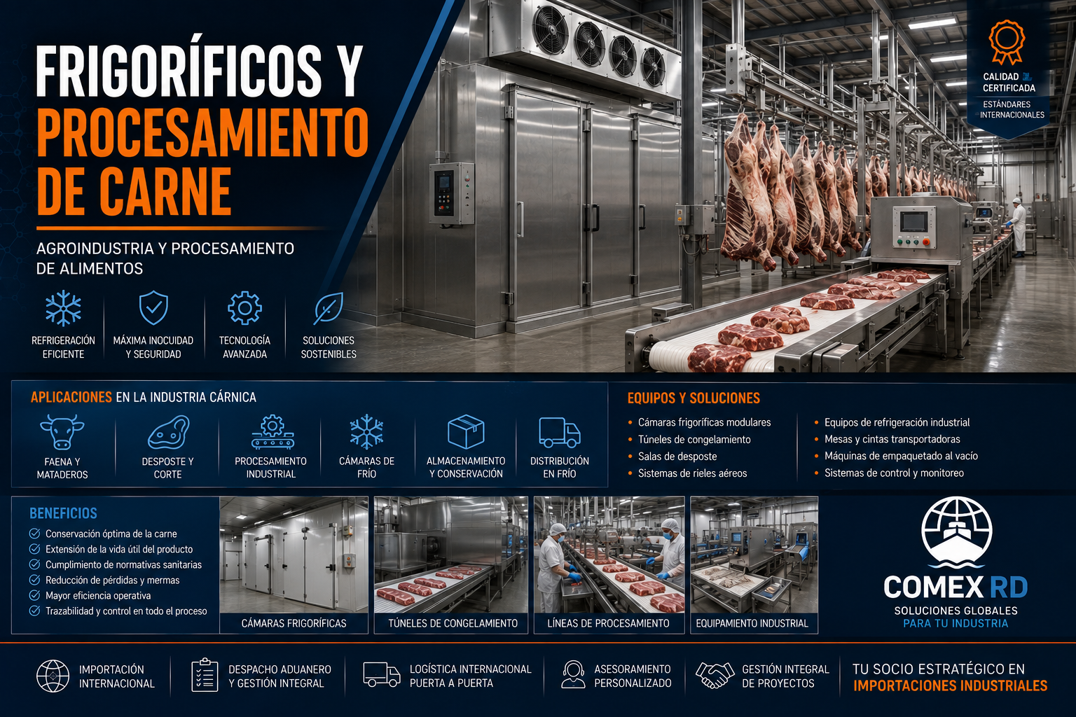 Frigoríficos y procesamiento de carne