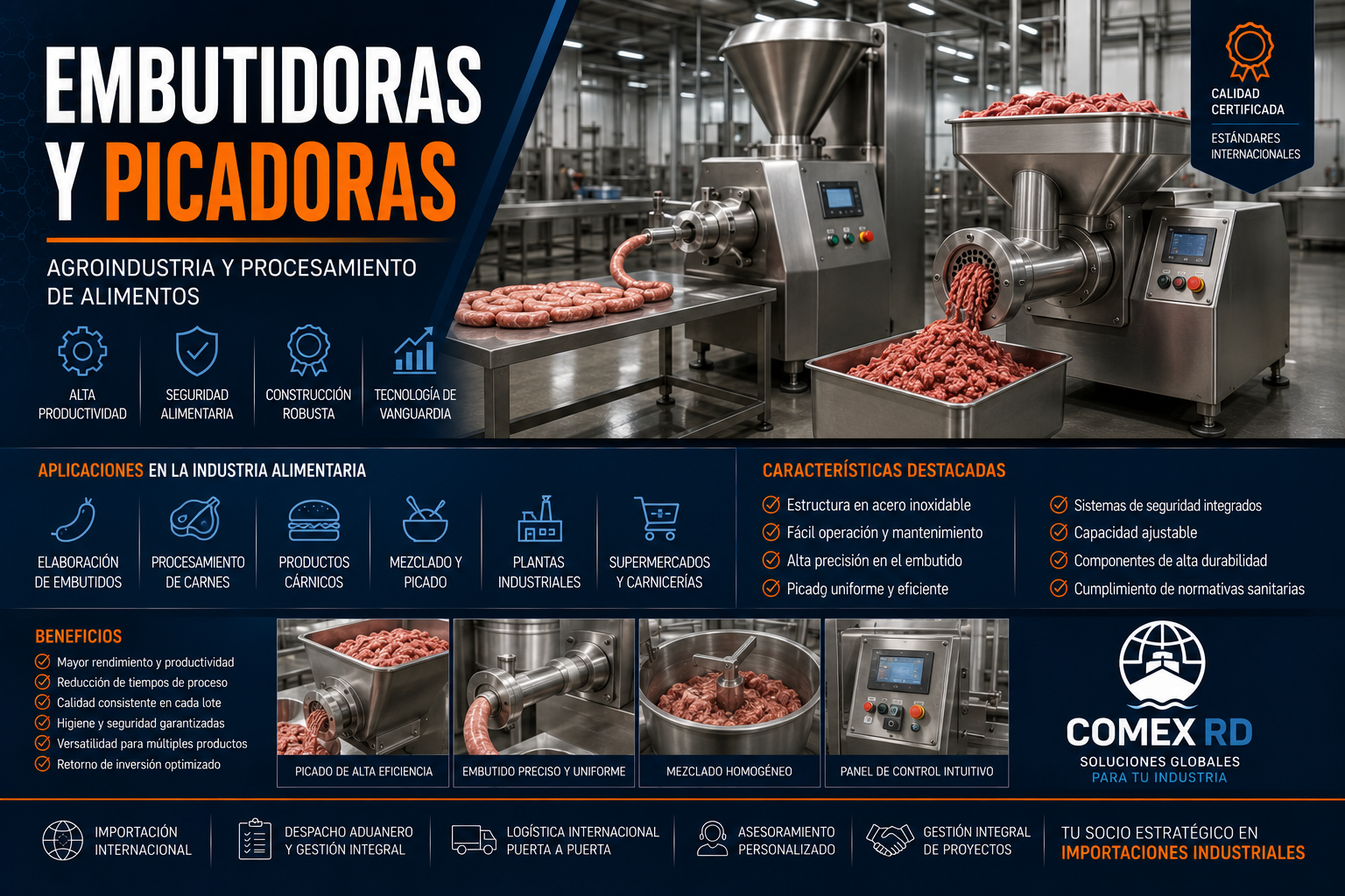 Embutidoras y picadoras