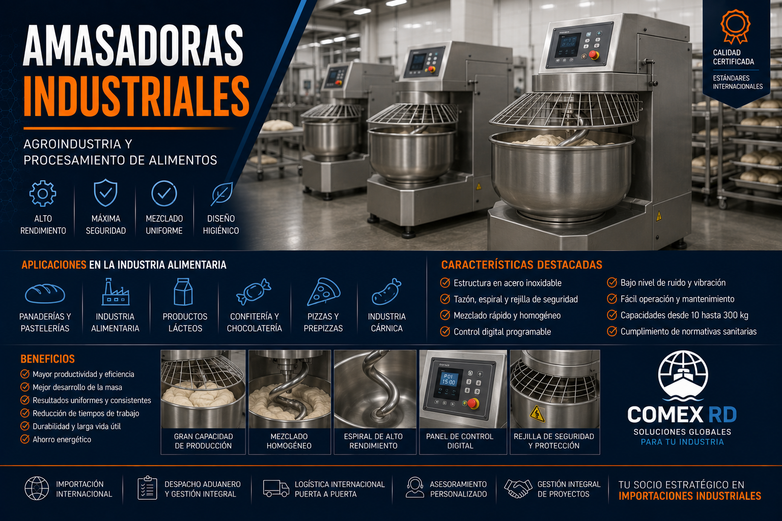 Amasadoras industriales