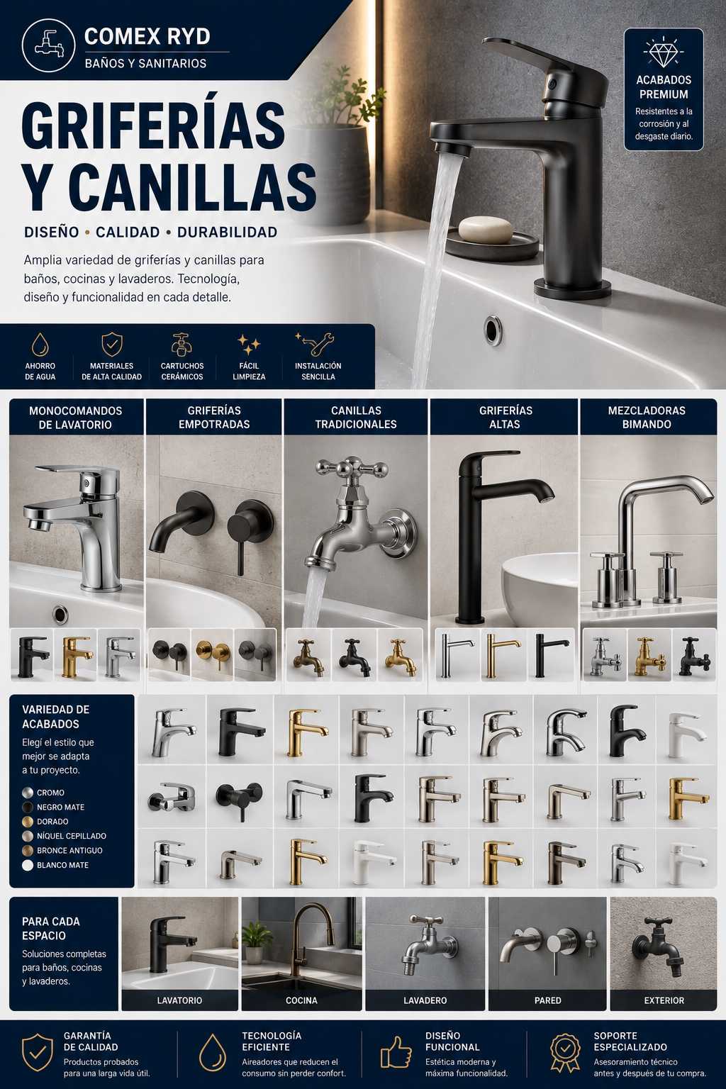 Griferías y Canillas